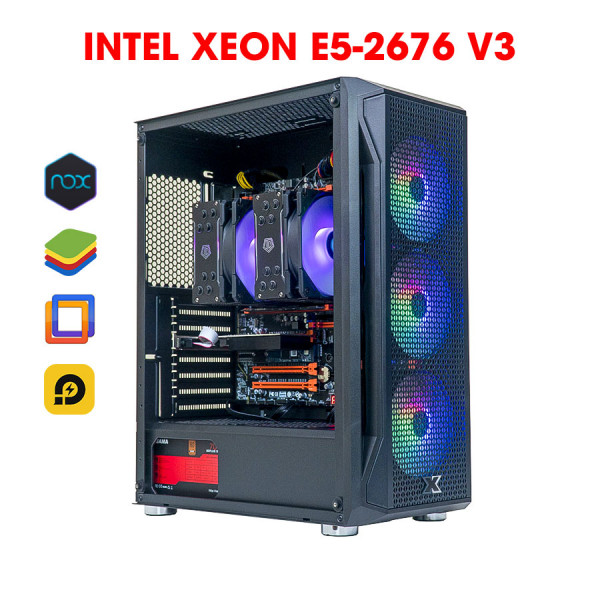 Dual Xeon E5 2676 V3 | RAM 64G | GTX 1050 Ti 4G | NVME 512G