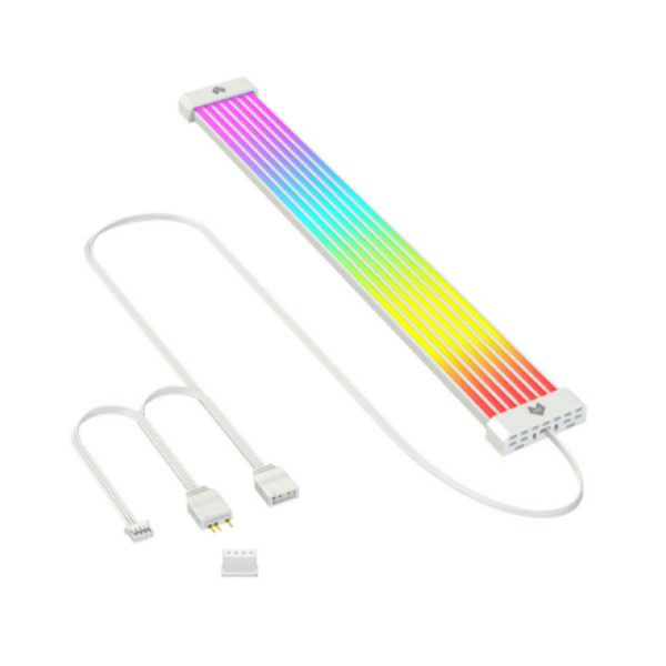 Dây Led Nguồn VGA Pin Coolmoon AL300 Neon strip RGB Trắng