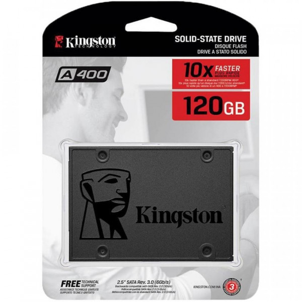 SSD KINGSTON A400 480GB (ĐỌC 500MB/S - GHI 450MB/S) 2.5 INCH SATA3 (SA400S37/480G)