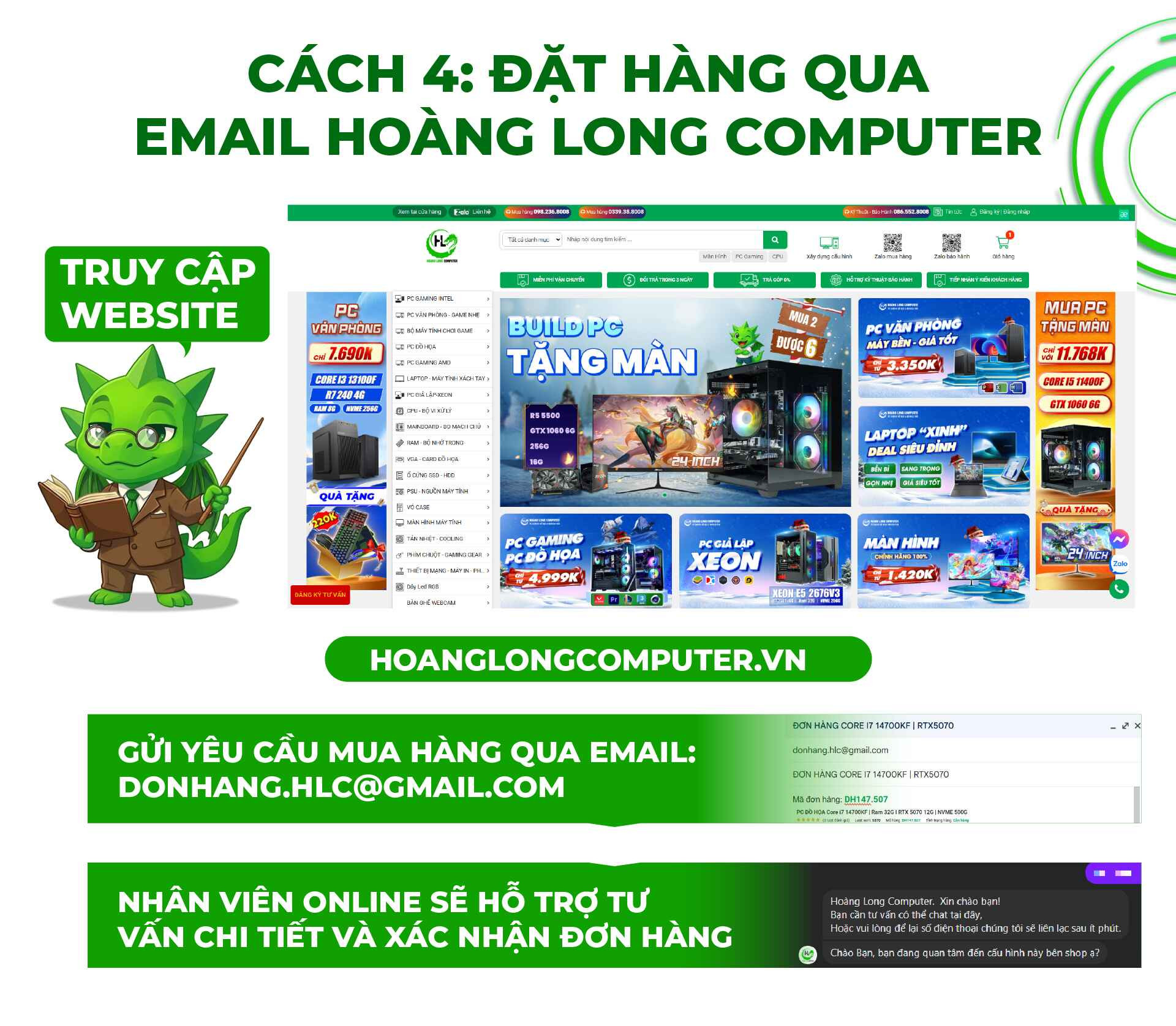 hd MUA HÀNG QUA EMAIL
