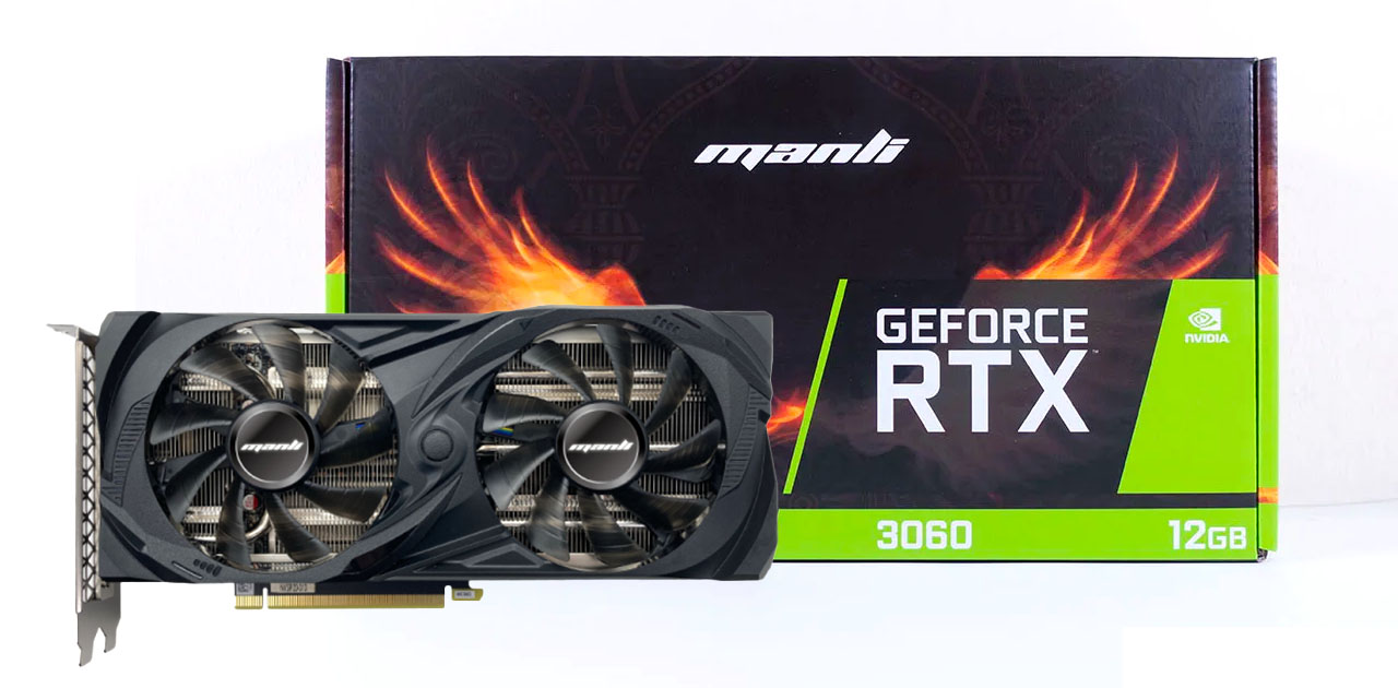 Card màn hình MANLI GeForce RTX 3060 12GB