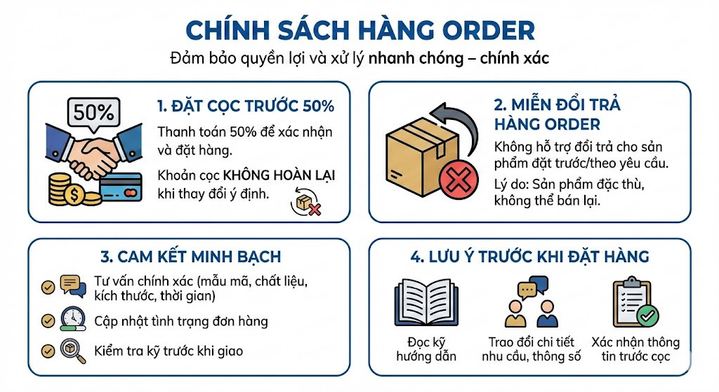 chính sách order hàng