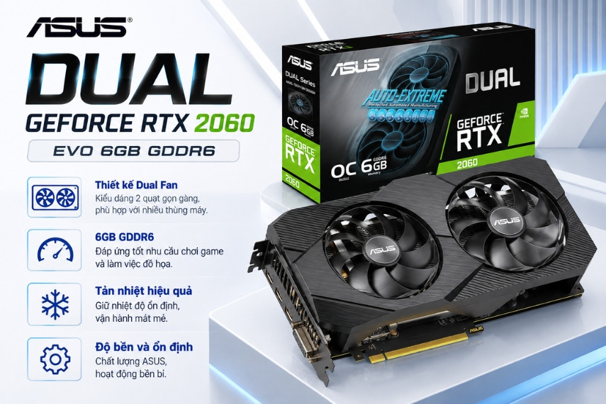 ASUS cung cấp RTX 2060 và RTX 2060 Super ở nhiều dòng sản phẩm