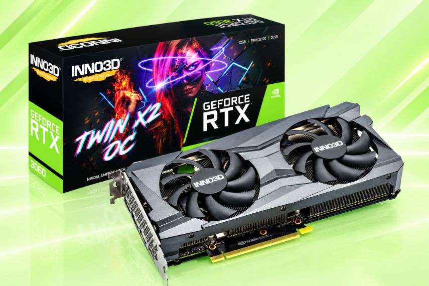 VGA INNO3D GEFORCE RTX 3060 TWIN X2 12GB GDDR6 phù hợp game thủ đòi hỏi hiệu năng cao