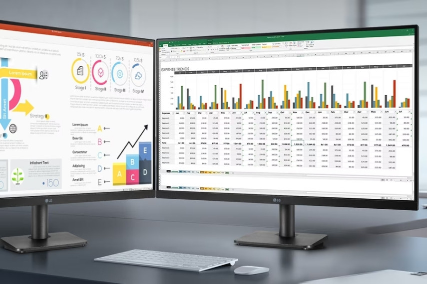 Màn hình máy tính LG 27 inch phù hợp cho văn phòng