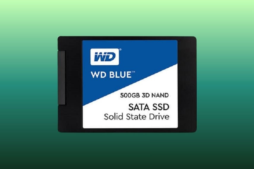 SSD WD Blue 3D NAND SATA 500GB sử dụng giao tiếp SATA để truyền dữ liệu