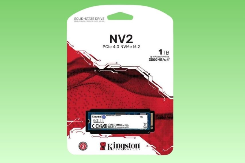 SSD Kingston NV2 1TB PCIe 4.0 NVMe M.2 - Đọc 3500MB/s, Ghi 2100MB/s 