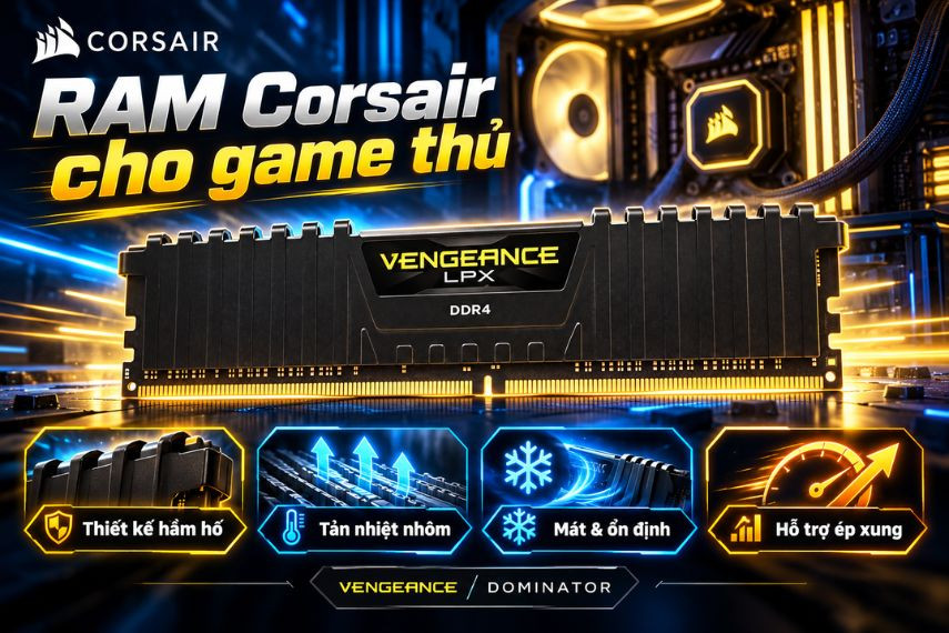 Corsair là thương hiệu được nhiều game thủ lựa chọn