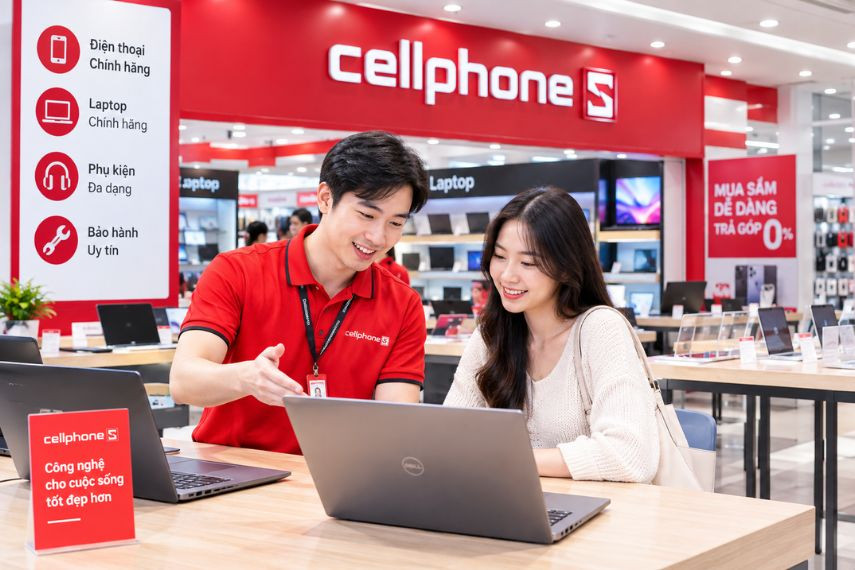 Khám phá các mẫu laptop và thiết bị công nghệ tại hệ thống CellphoneS