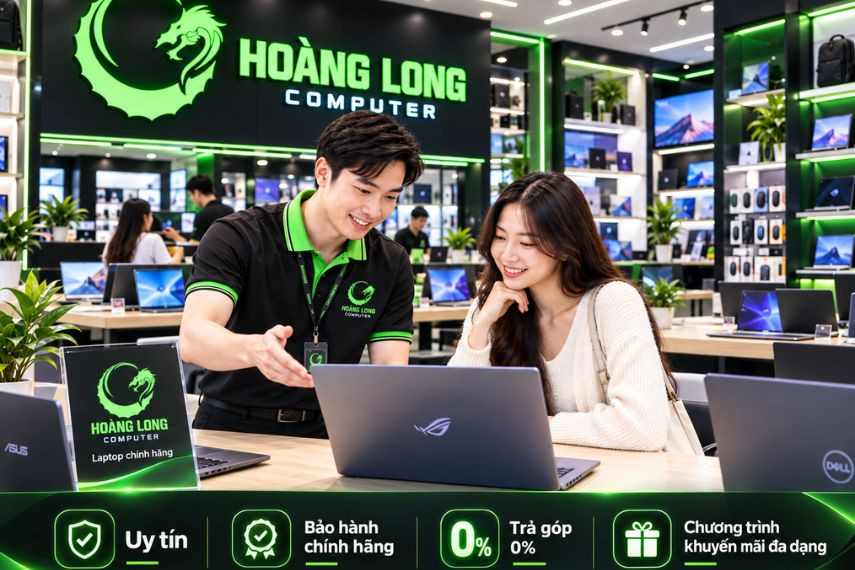 Hoàng Long Computer chuyên laptop, PC gaming và linh kiện máy tính tại Hà Nội