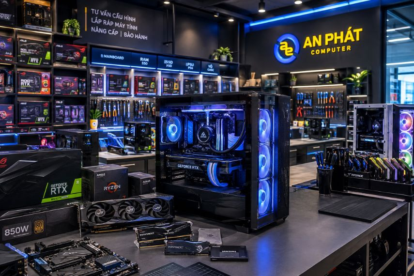 An Phát Computer nổi bật với các dòng PC gaming, máy tính và linh kiện chuyên dụng