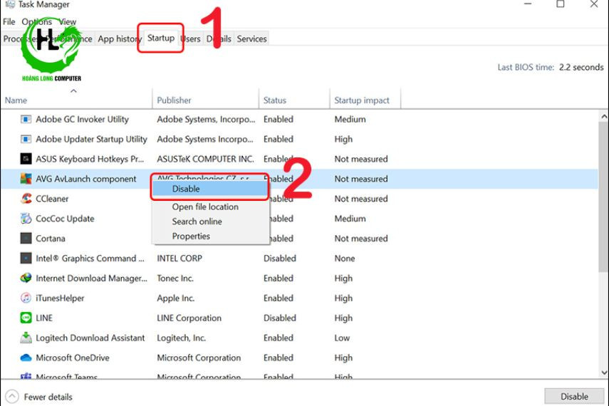 tăng tốc pc win 10