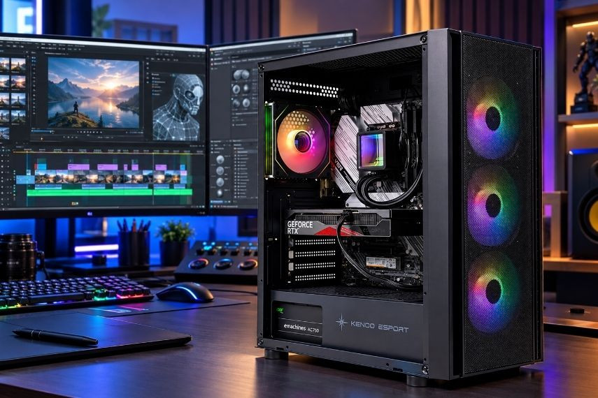 PC Core i9 hỗ trợ biên tập video 4K/8K và xử lý các dự án có nhiều lớp hình ảnh, hiệu ứng