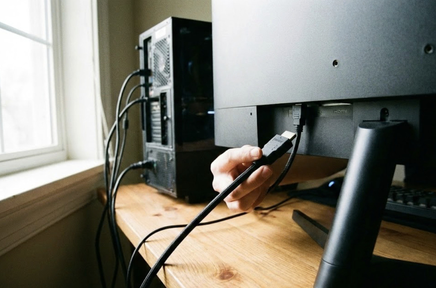 Cách kết nối cổng HDMI với màn hình máy tính