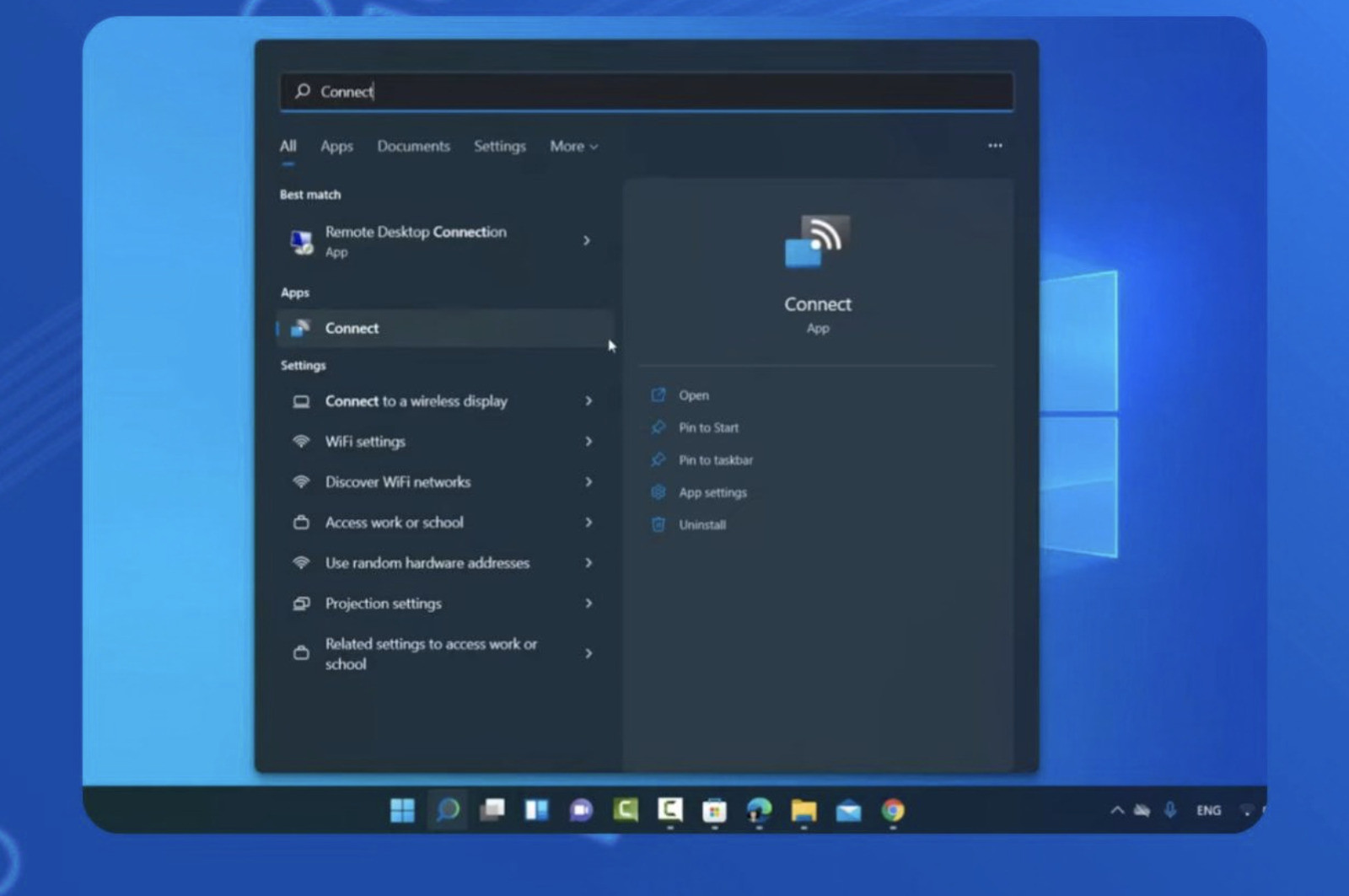 Sử dụng Connect chiếu màn hình điện thoại lên máy tính