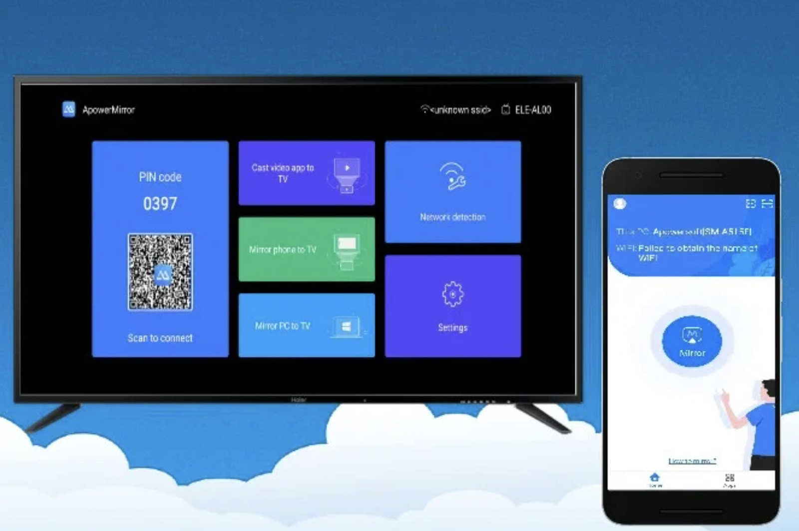 Phần mềm ApowerMirror chiếu màn hình điện thoại lên máy tính