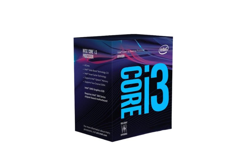 CPU Intel Core i3-8100 có xung nhịp cố định 3.60GHz