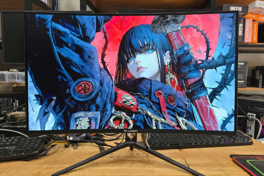 Giới thiệu màn hình kv vision 27 inch cong