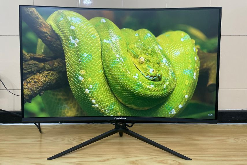 màn hình kv vision 27 inch cong thích hợp chơi game