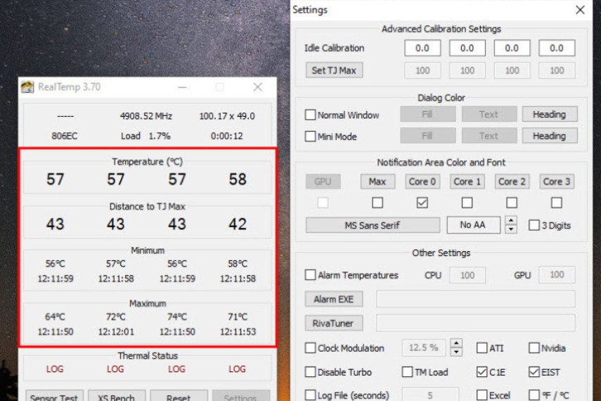 Kiểm tra nhiệt độ CPU giúp duy trì hiệu suất