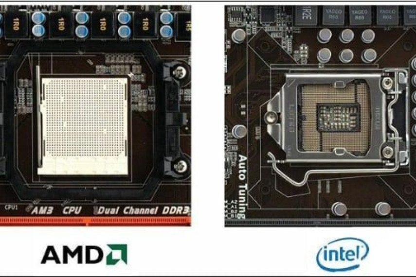 So sánh socket CPU Intel và AMD trên mainboard