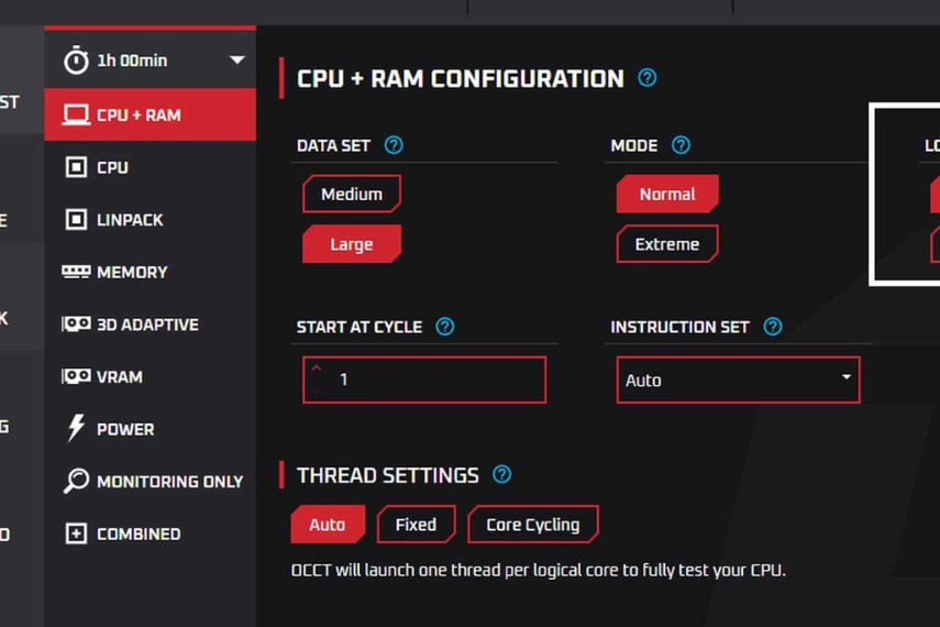 OCCT là công cụ kiểm tra độ ổn định phần cứng