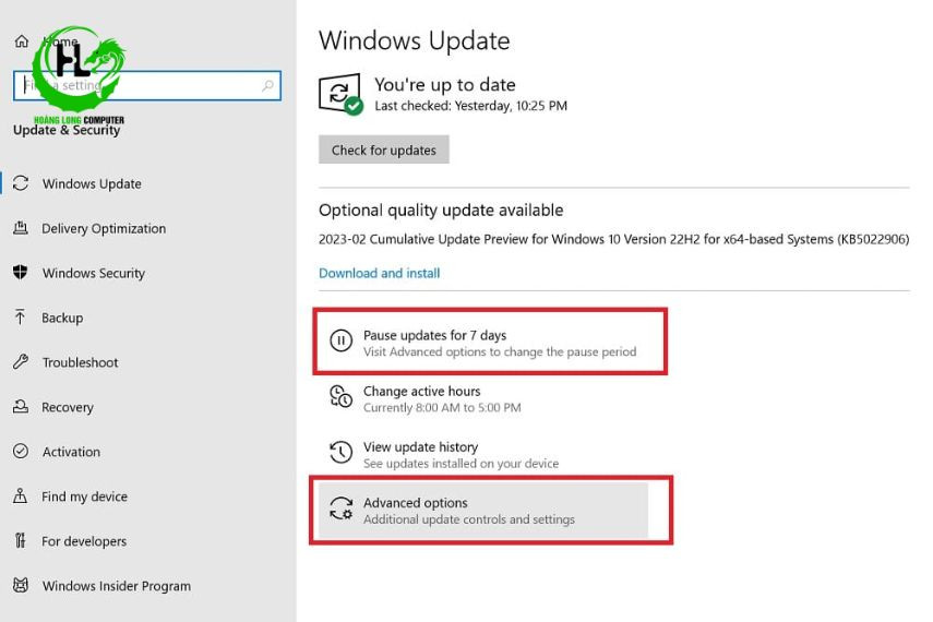 update win 10