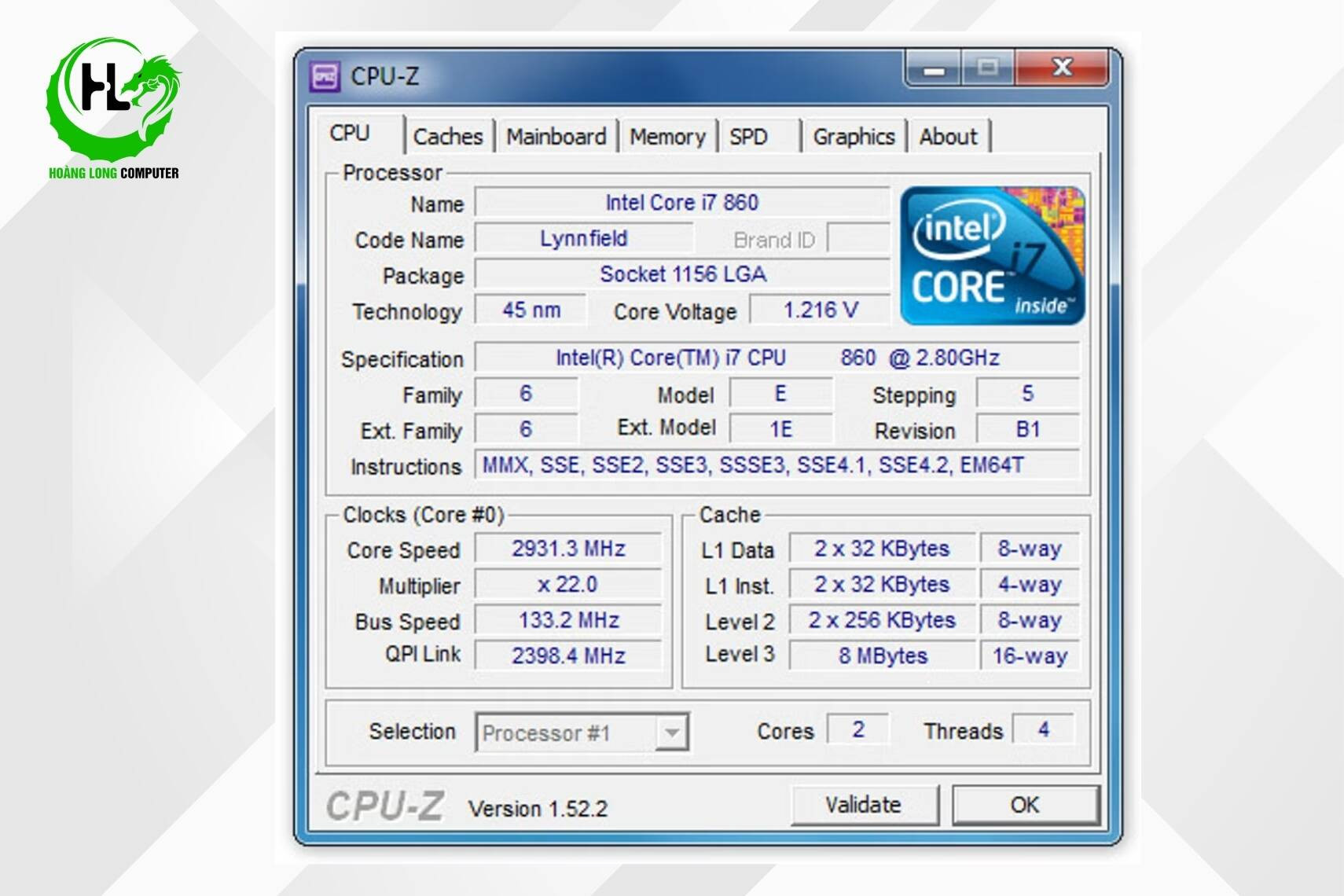 Phần mềm CPU-Z