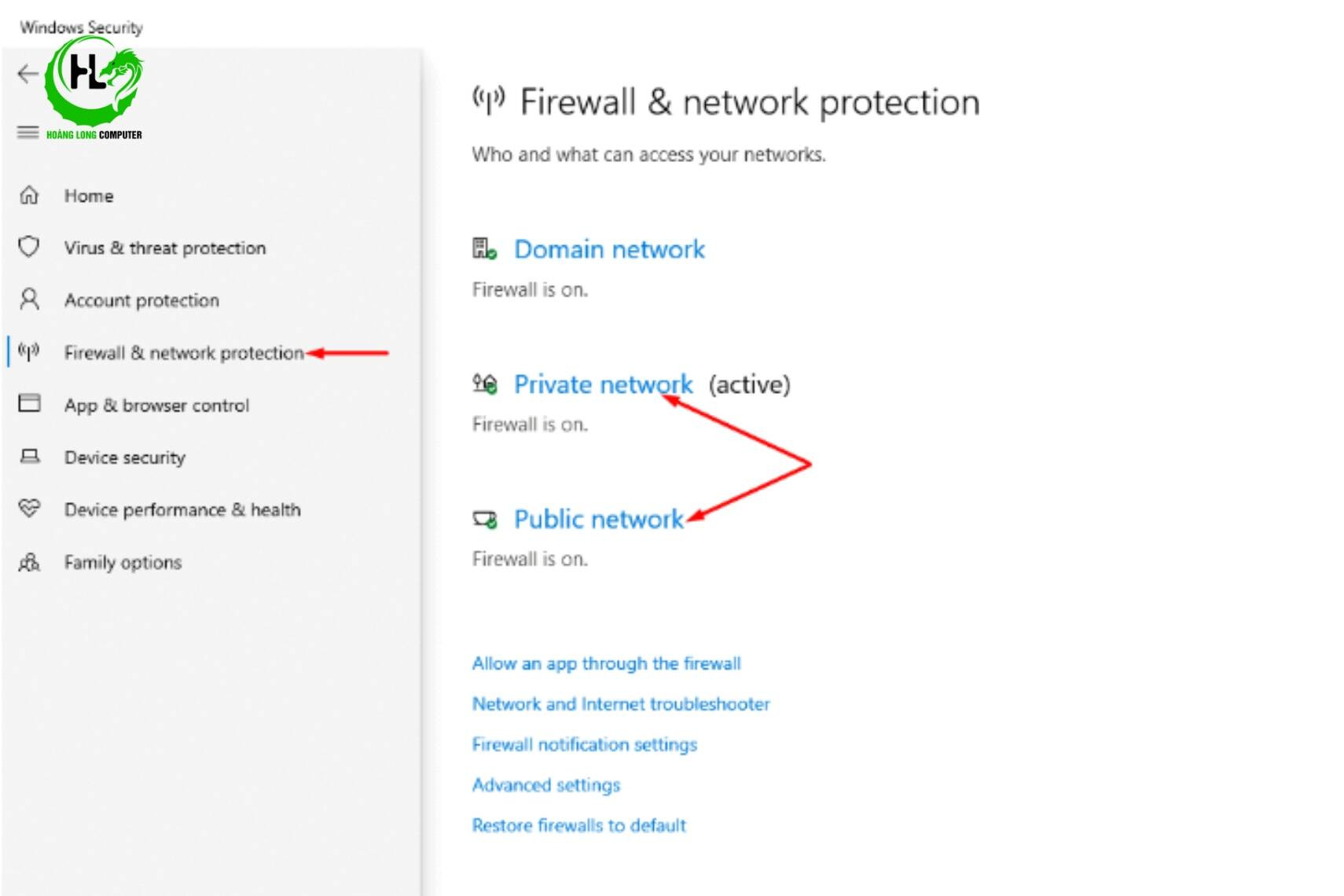 Firewall & network protection