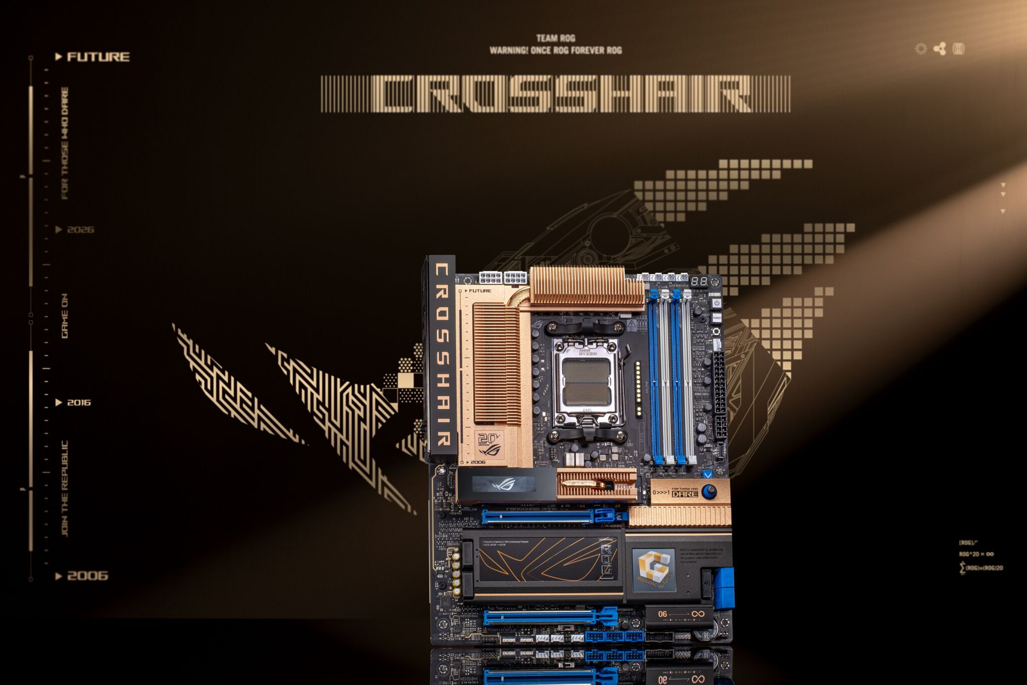 ASUS Ra Mắt ROG Crosshair 2006 – Bo Mạch Chủ Kỷ Niệm 20 Năm Thương Hiệu ROG