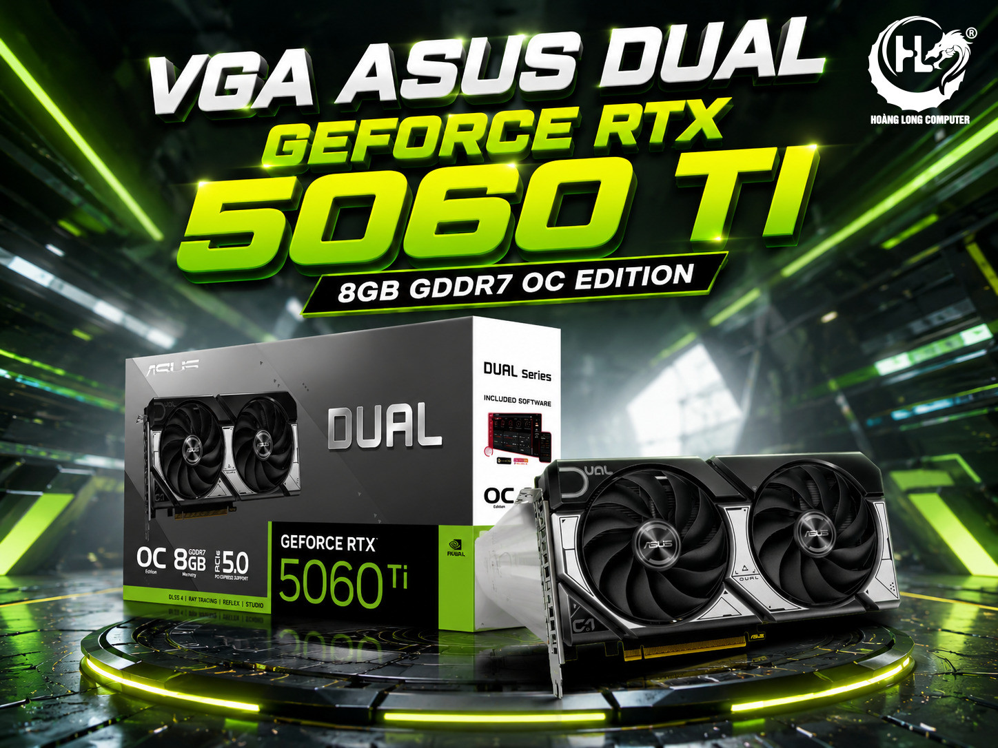 Đánh Giá ASUS Dual RTX 5060 Ti 8GB GDDR7 OC: Card Đồ Họa Mới Hiệu Năng Vượt Trội  