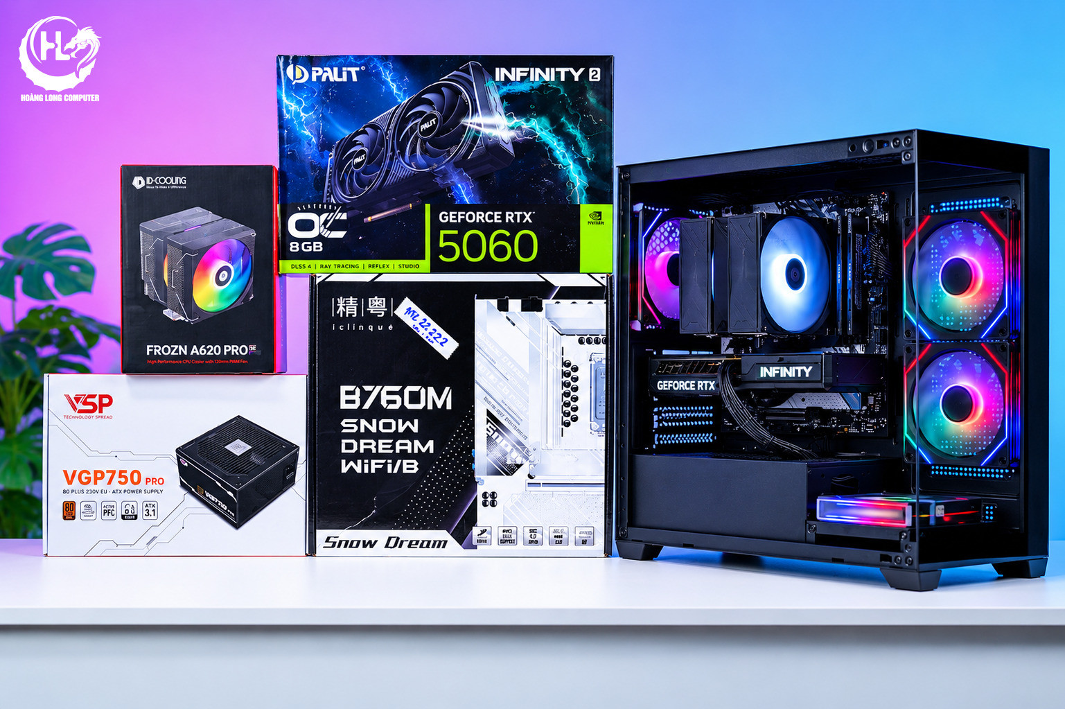 PC I5 14600KF RTX 5060 Hiệu Năng Đỉnh Cao Tối Ưu Trải Nghiệm 