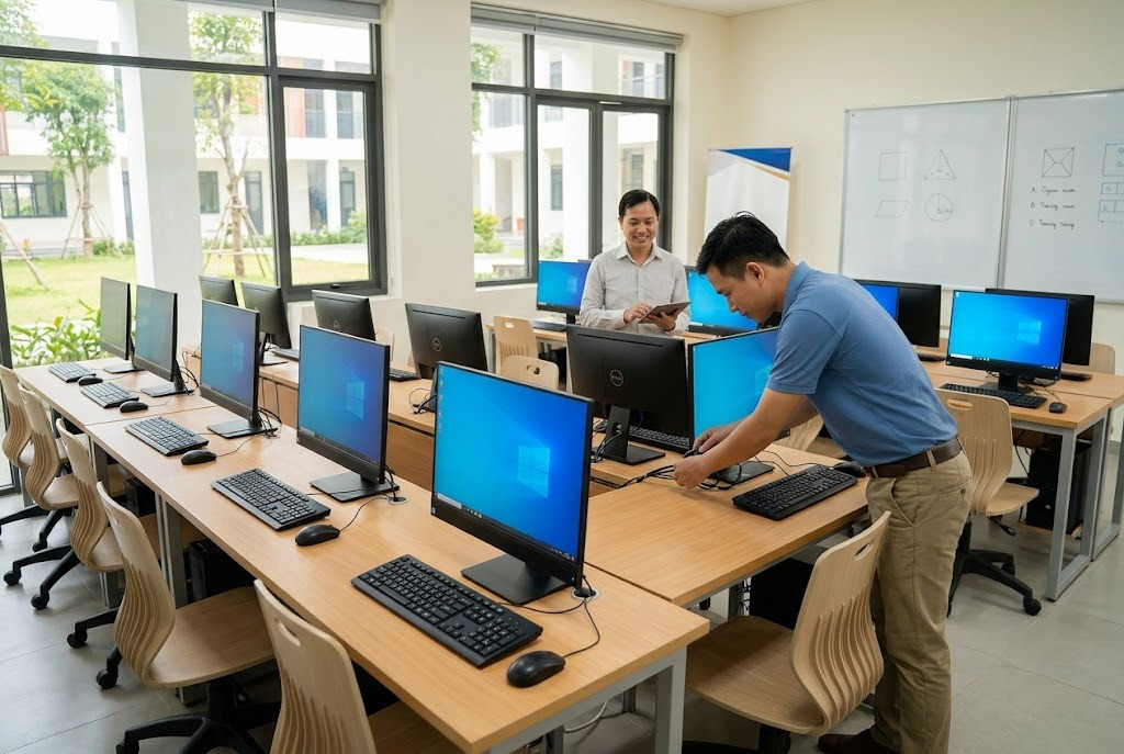 Lắp Đặt Máy Tính Dự Án Cho Trường Học Trung Tâm Tin Học 