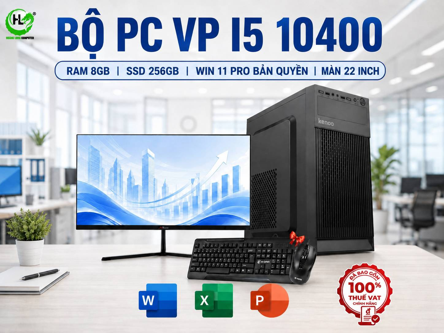 PC Văn Phòng I5 10400 Bản Quyền Cho Công Việc Đồng Bộ