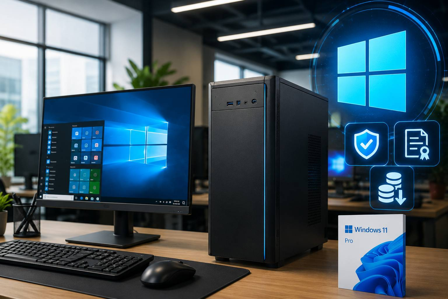 Giải Pháp Máy Tính Văn Phòng Tích Hợp Windows Pro 11 Bản Quyền 