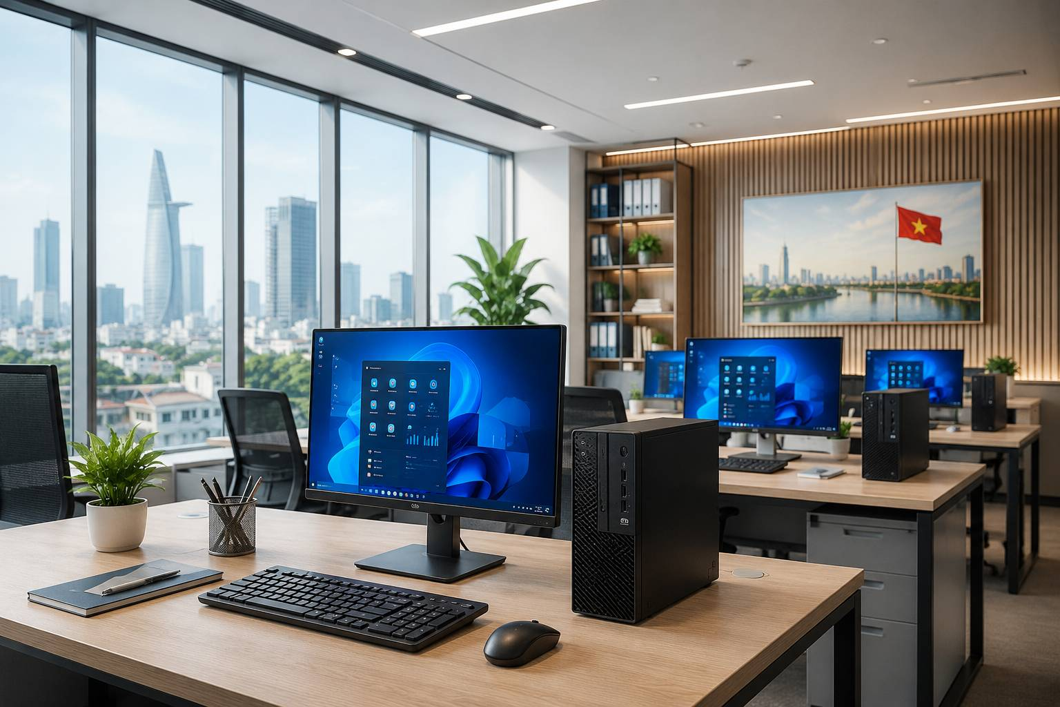 Giải Pháp PC Doanh Nghiệp Tích Hợp Windows 11 Pro Bản Quyền Tối Ưu Chi Phí 
