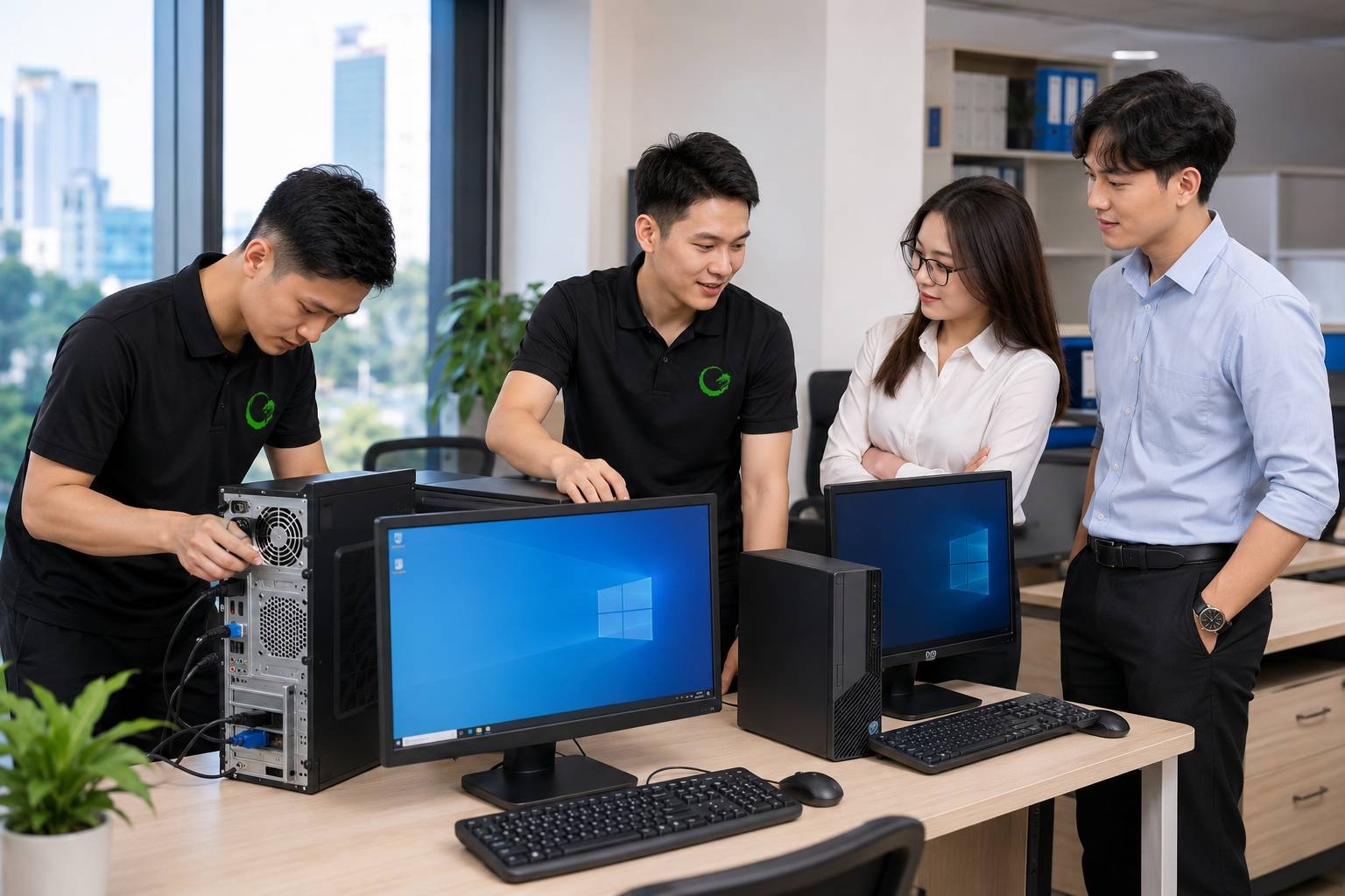 PC Windows 11 Pro Cho Doanh Nghiệp Vận Hành Đồng Bộ