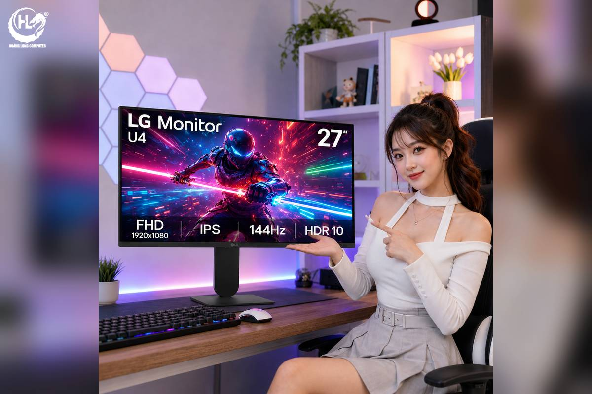 LG 27U411B-B 27 Inch 144Hz Nâng Tầm Trải Nghiệm Công Việc Và Giải Trí 
