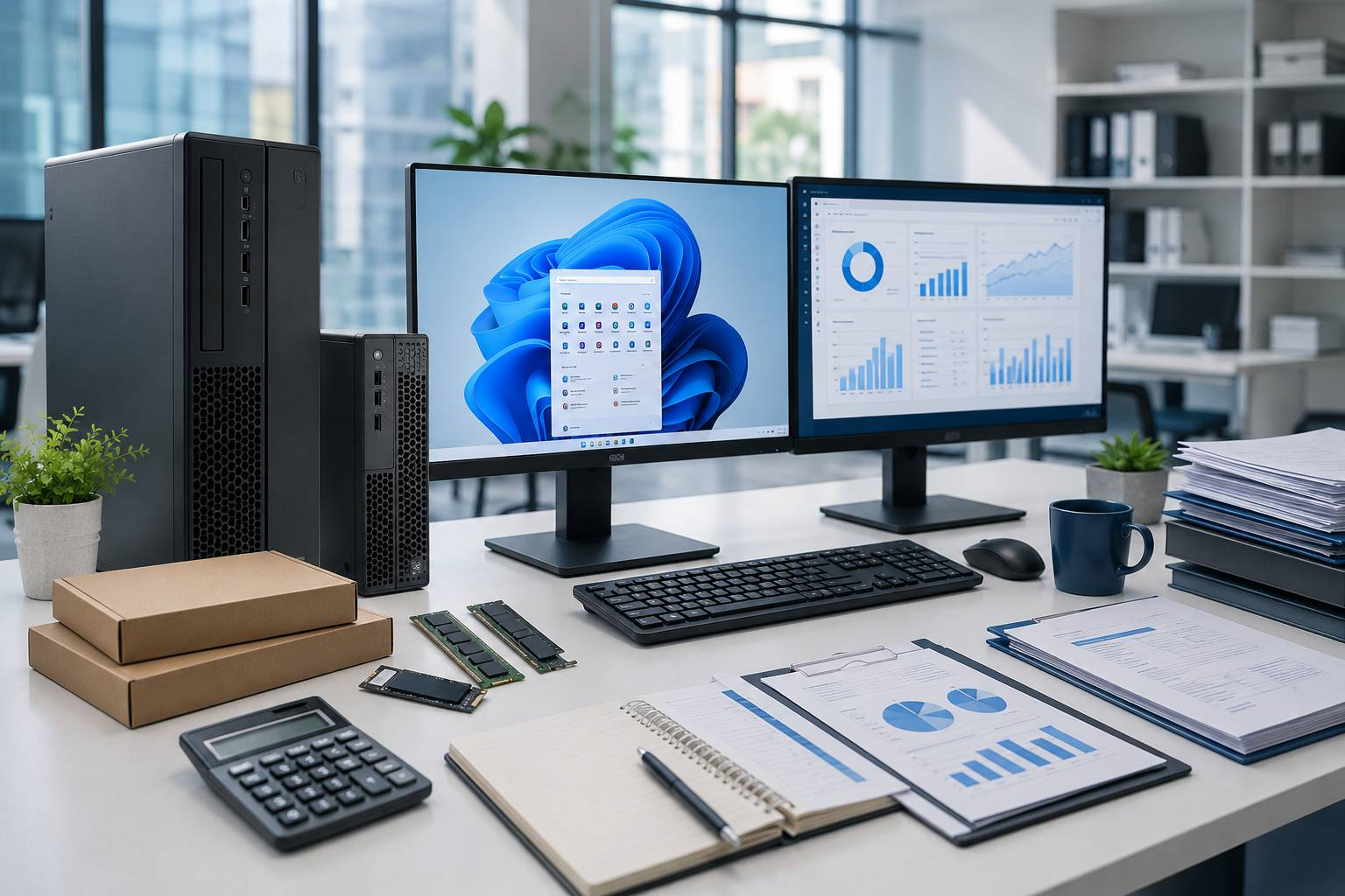 PC Tích Hợp Windows 11 Pro Bản Quyền Cho Mô Hình Làm Việc Kết Hợp
