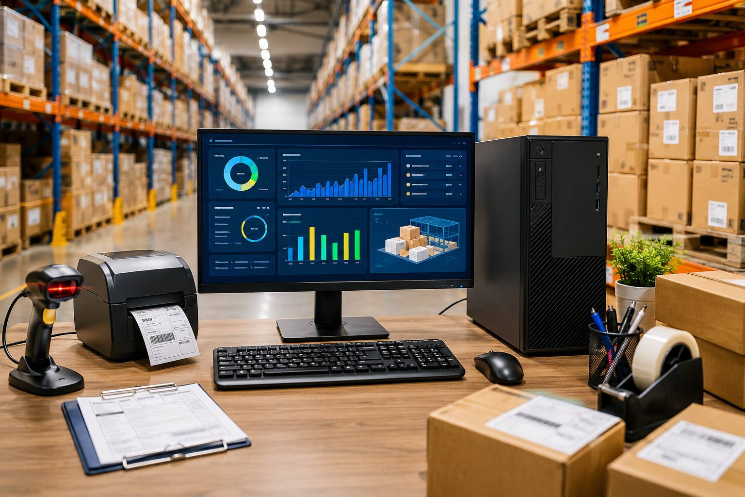 PC Windows 11 Pro Cho Kho Vận Và Quản Lý Hàng Hóa