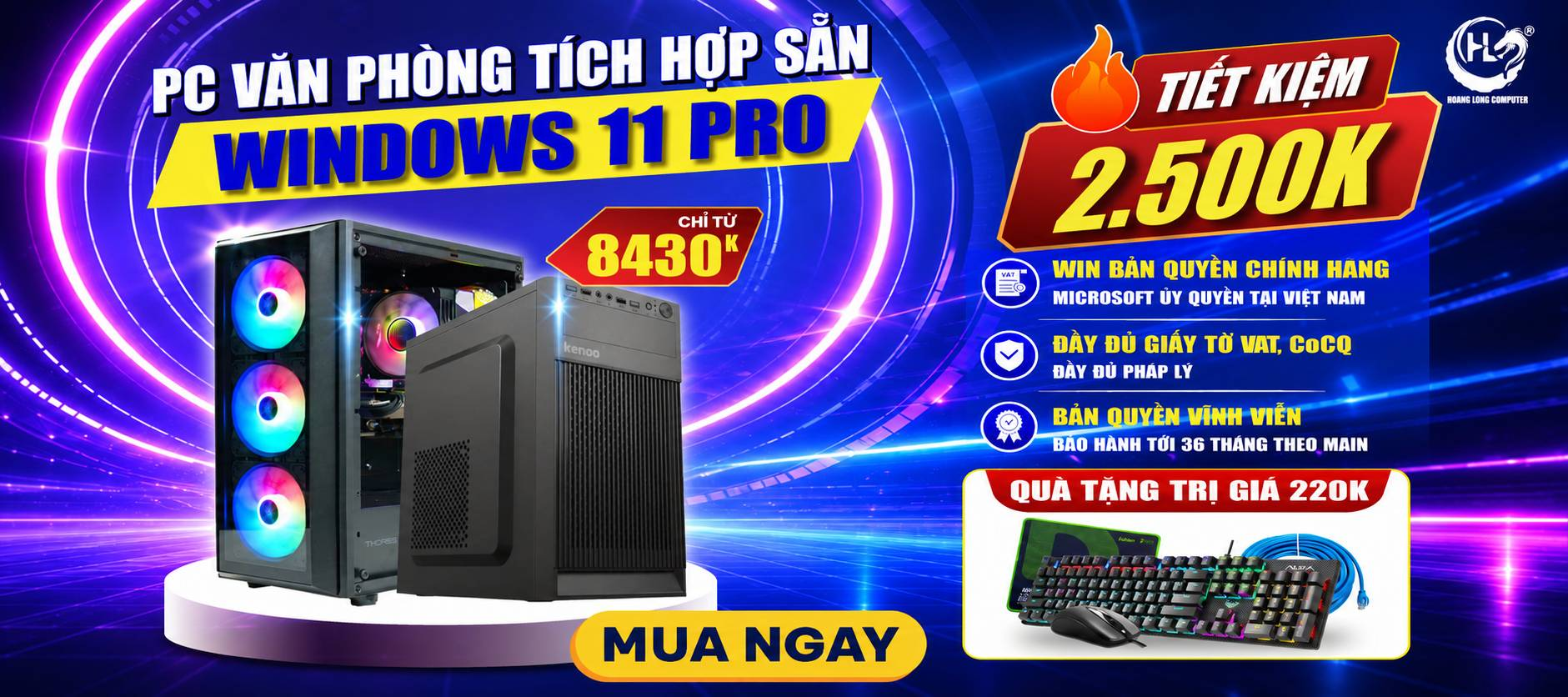 PC Tích Hợp Sẵn Windows Bản Quyền: An Tâm Vận Hành - Tiết Kiệm Chi Phí