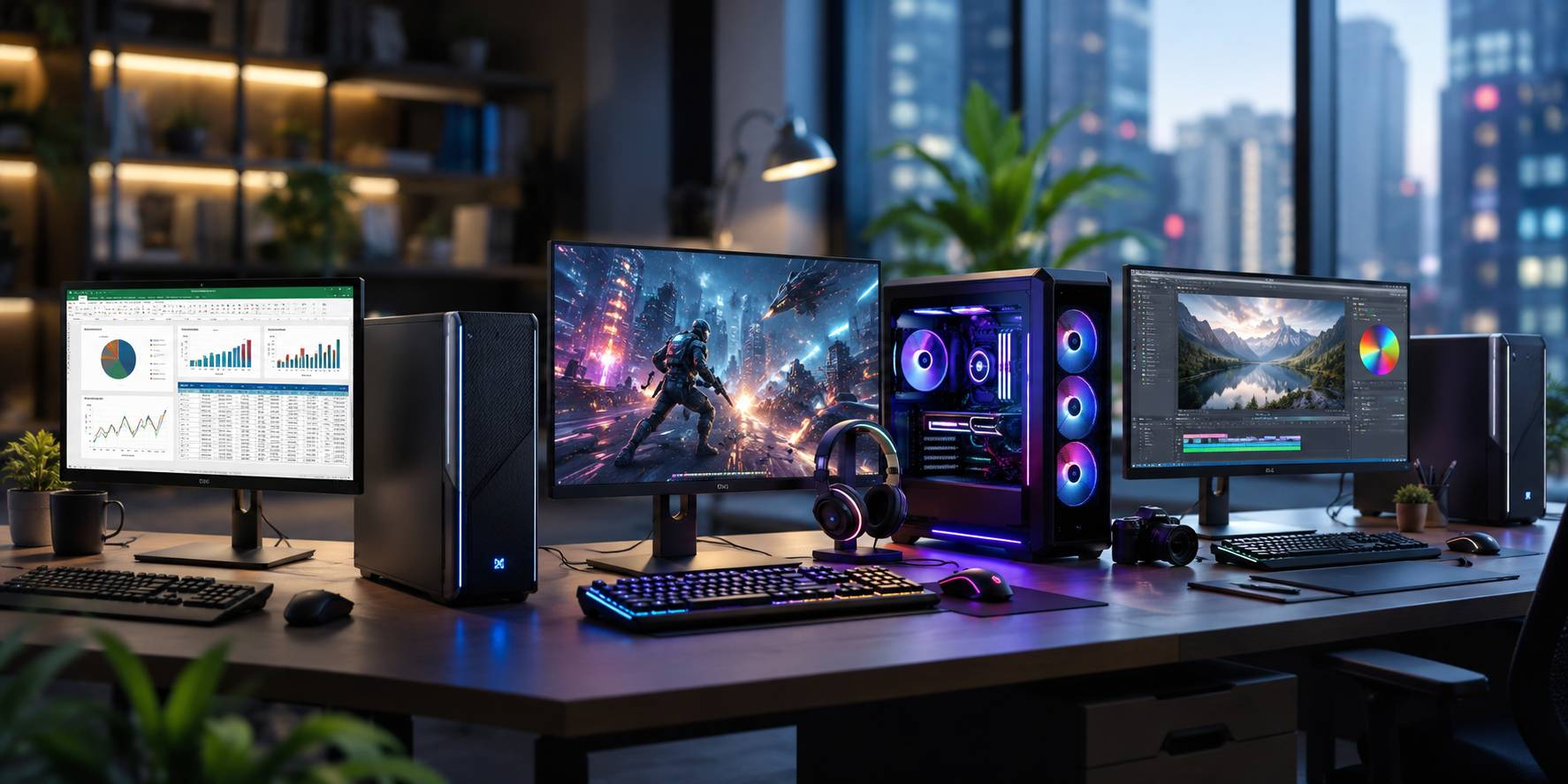 Chọn PC Windows Bản Quyền Cho Văn Phòng, Gaming, Đồ Họa