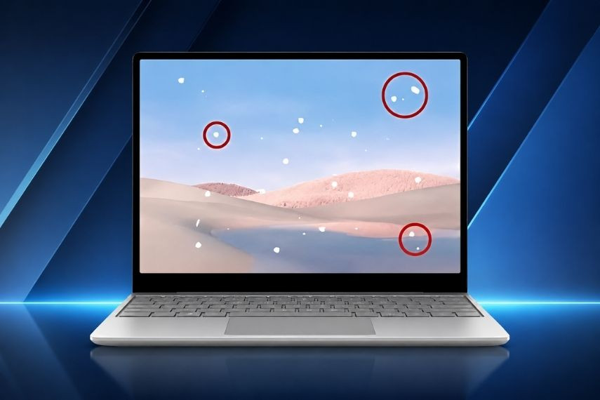 Lỗi màn hình laptop bị đốm sáng: Nguyên nhân & Cách khắc phục