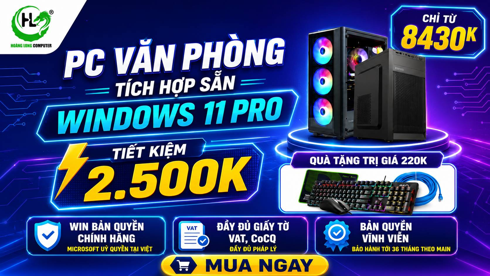 PC Có Sẵn Windows 11 Pro: Tiết Kiệm Lên Đến 2,5 Triệu