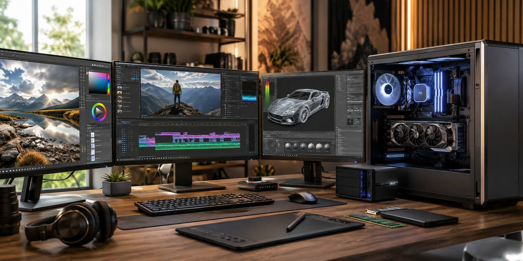 PC Đồ Họa Studio Windows 11 Pro Bản Quyền: An Tâm Pháp Lý - Nâng Tầm Sáng Tạo 