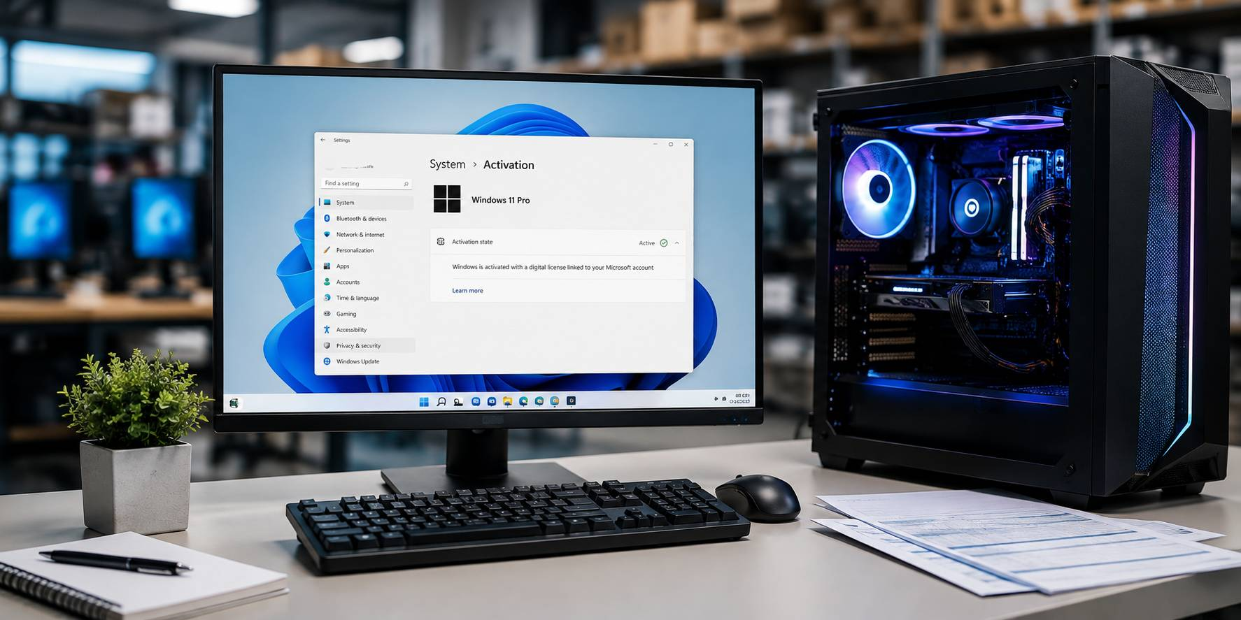 PC Trung Tâm Kỹ Thuật Tích Hợp Windows 11 Pro Bản Quyền 