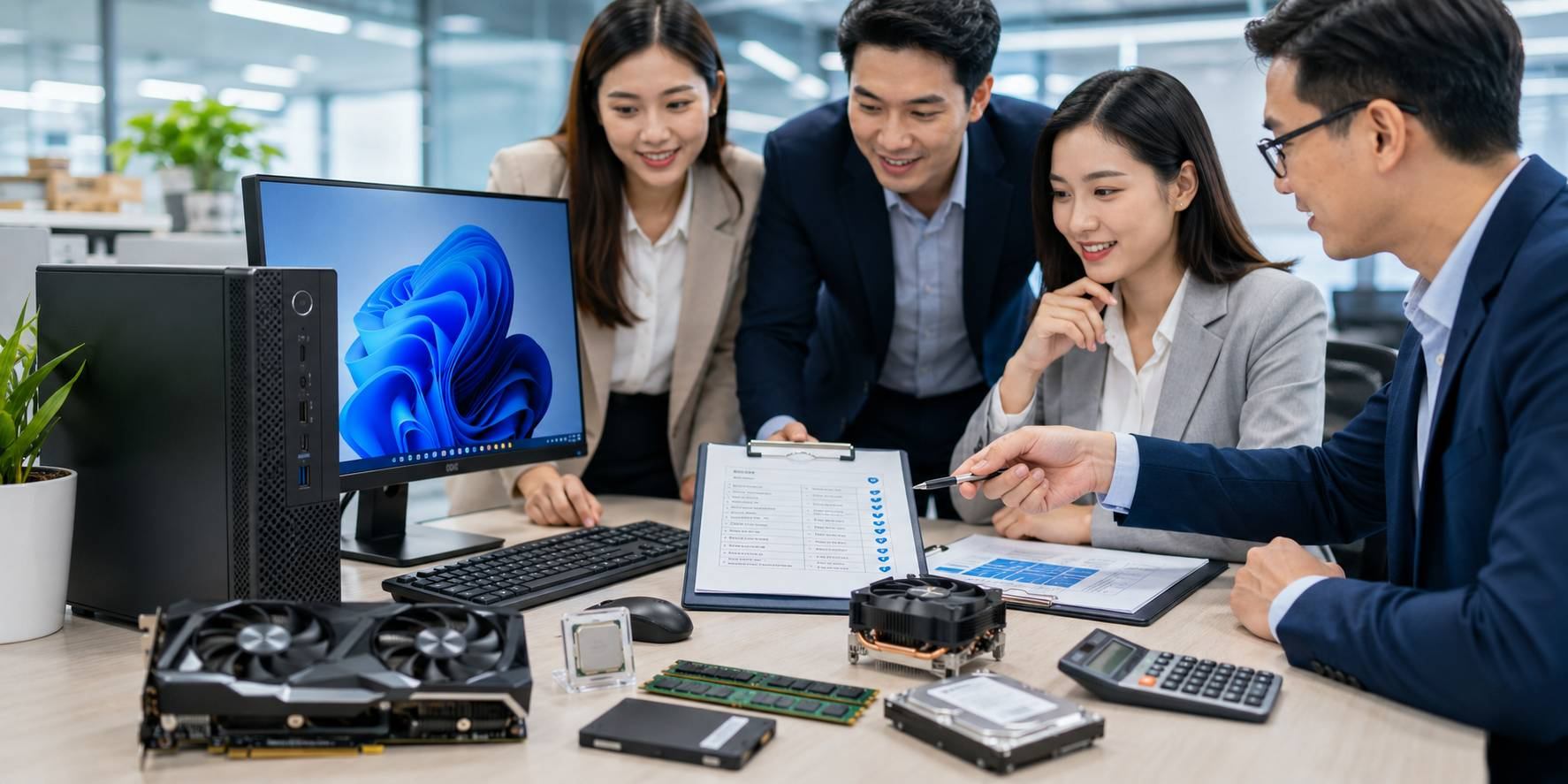 PC Tích Hợp Windows 11 Pro Cho Kiểm Soát Nội Bộ Hiệu Quả