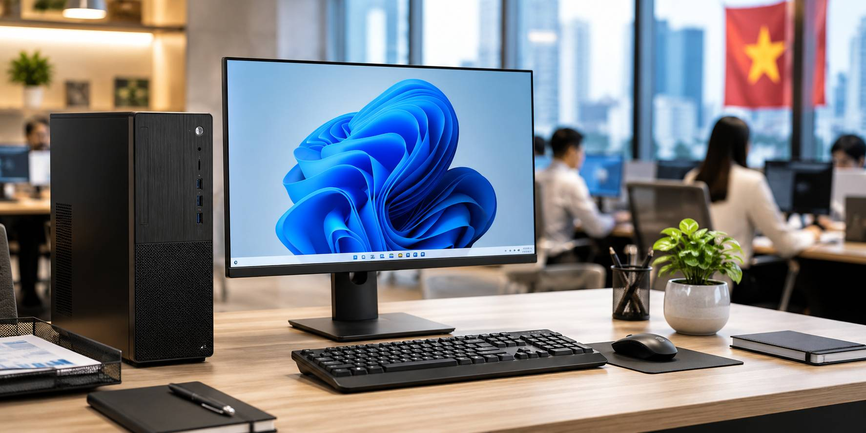 PC Tích Hợp Windows 11 Pro Bản Quyền Sẵn Sàng Vận Hành Khi Bàn Giao