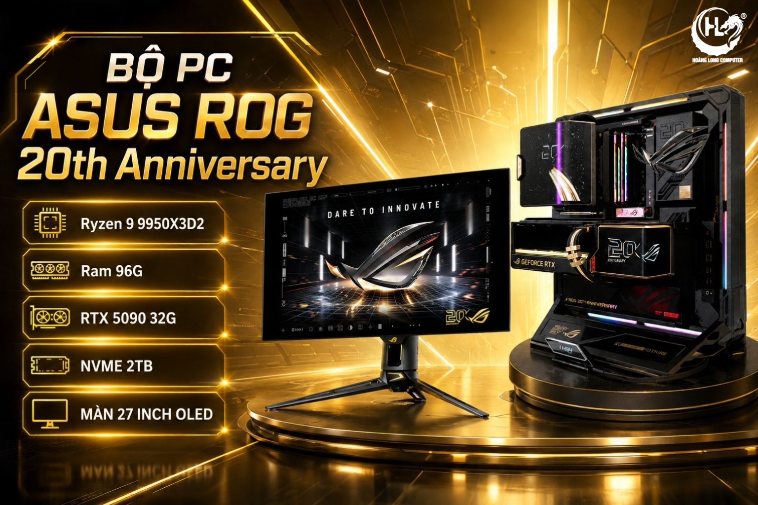 PC ASUS ROG 20th Anniversary: Hiệu Năng Bứt Phá - Nâng Tầm Trải Nghiệm 