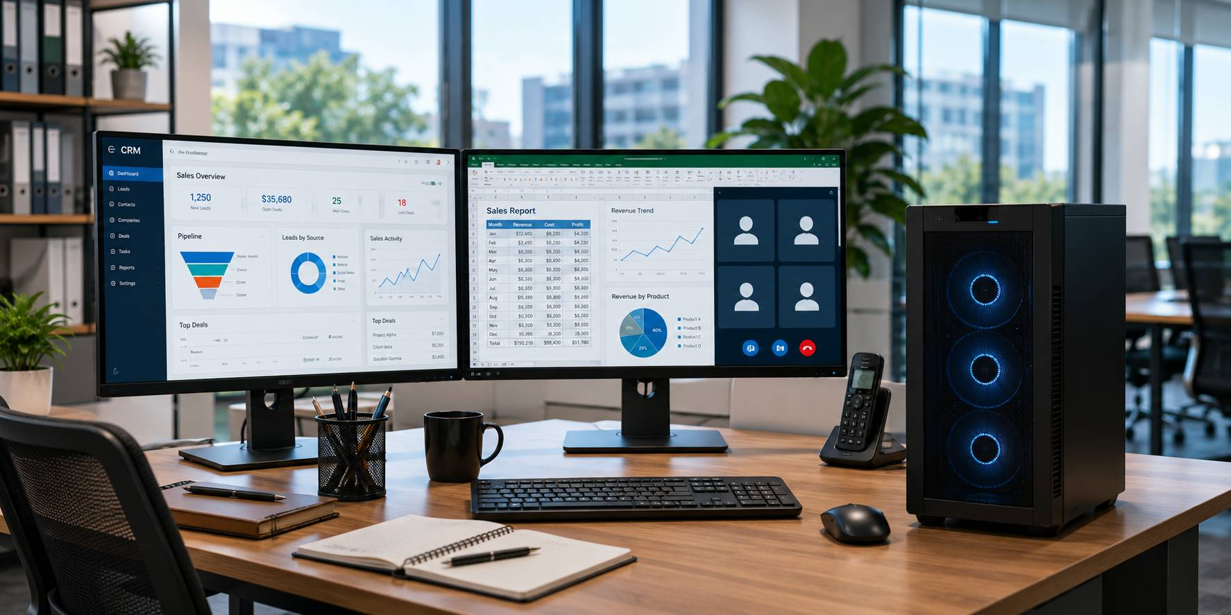 PC Sales Operations Tích Hợp Sẵn Windows 11 Pro Cho CRM